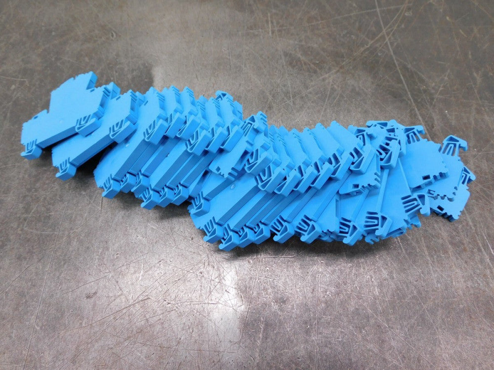 Lot Of (23) Weidmuller WDK 2.5V Terminal Block, 2-Tier, Rating: 400V 20A