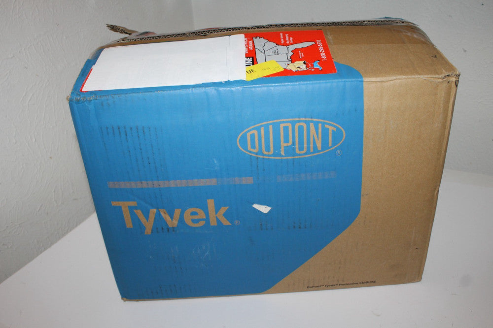 (25) Tyvek Dupont Hooded Disposable Coveralls TW122SWH4X002500 4XL White