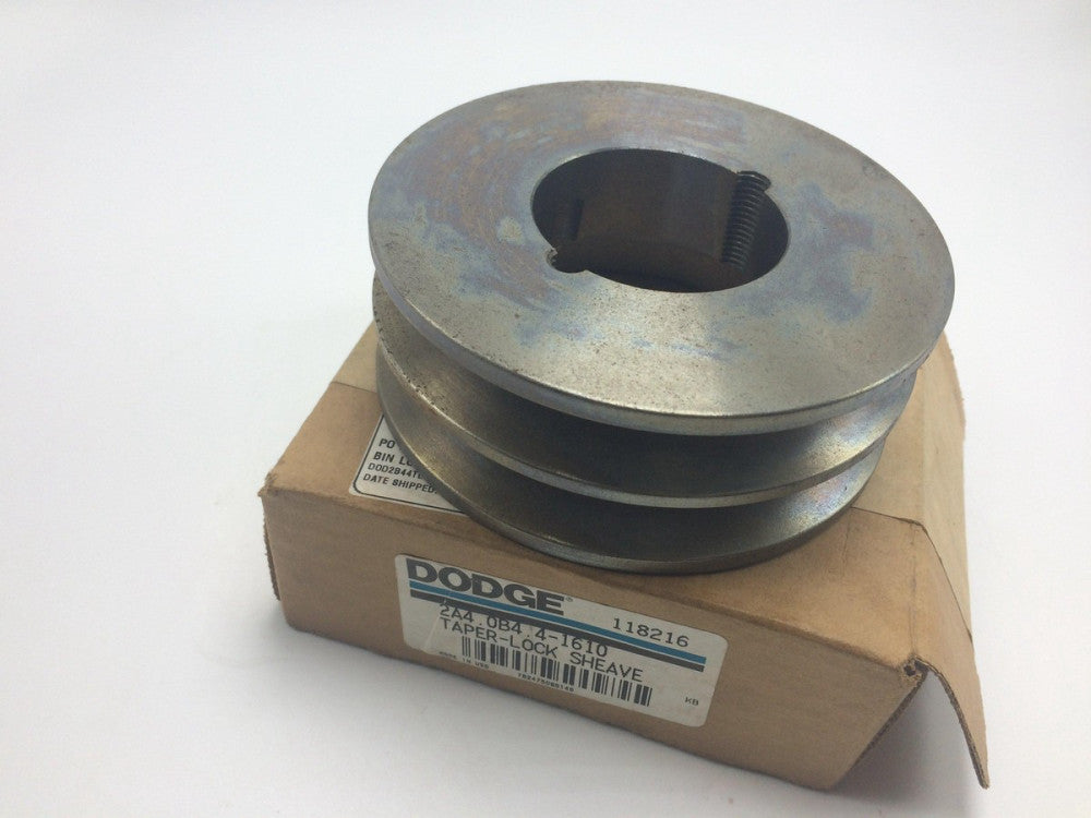 NEW Dodge 118216 2-Groove V-Belt Pulley 