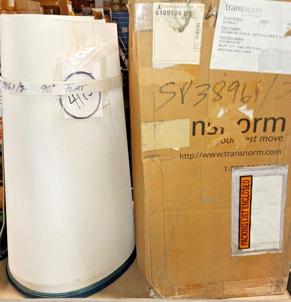 New Transnorm Curve Pin-N-Go Belt Assembly IR 49" N27"  S96G / TS1500/140