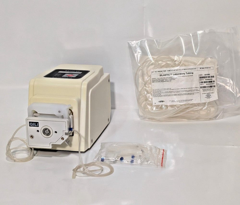Baoding Qili BT100-02 Peristaltic Pump with Dupont 508-008 Silastic Lab Tubing