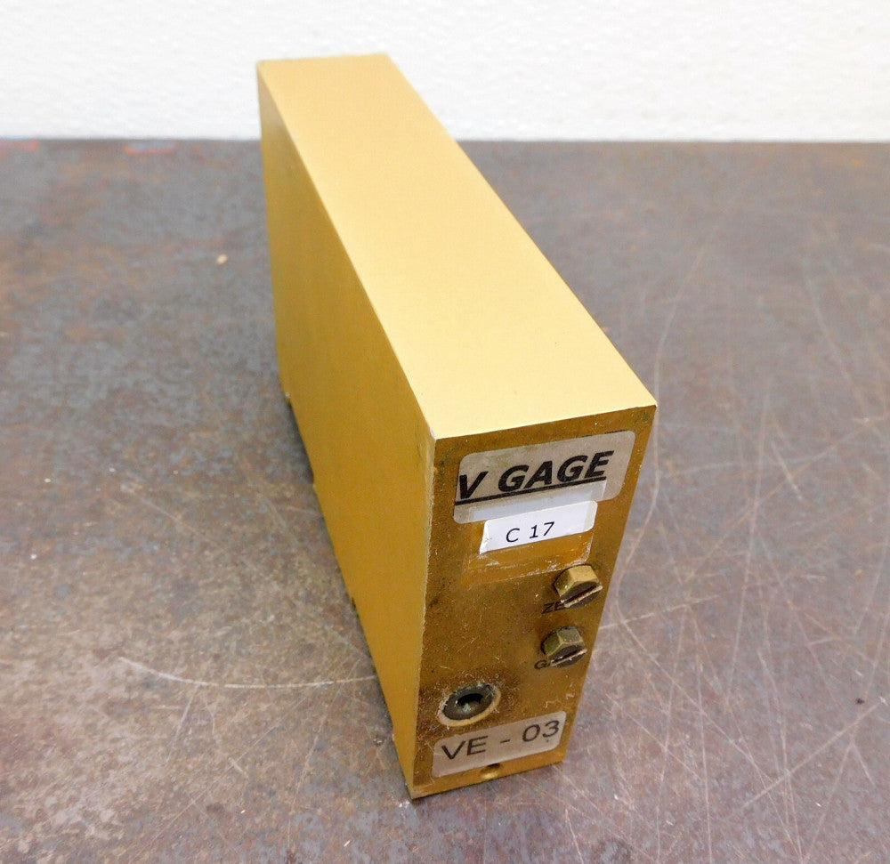 V GAGE VALENITE VE-03 Air To Electronic Converter .018 30 psi