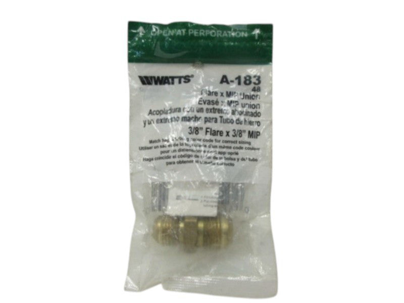 WATTS A-183 FLARE X MIP UNION NSMP