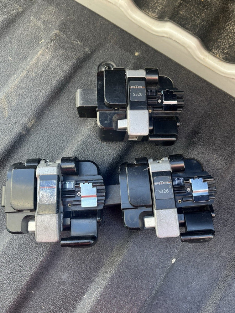 Fitel S326 Optical Fiber Cleaver LOT of 3 Used Free Shipping