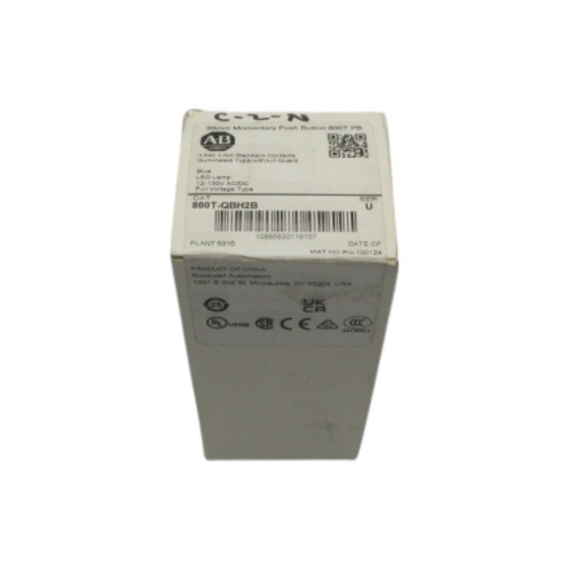 ALLEN BRADLEY 800T-QBH2B SER. U 12-130VAC (WH) NSFS