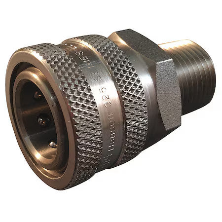 Hansen Ll3s20 Hydraulic Quick Connect Hose Coupling, 303 Stainless Steel Body,