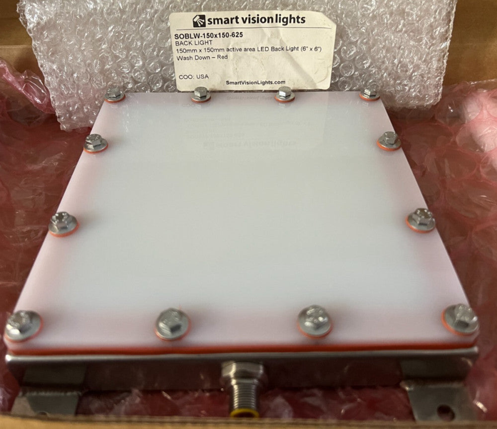 SMART VISION, SOBL-150x150-625, LED BACK LIGHT, 6X6 WASH DOWN RED! MAKE OFFER!
