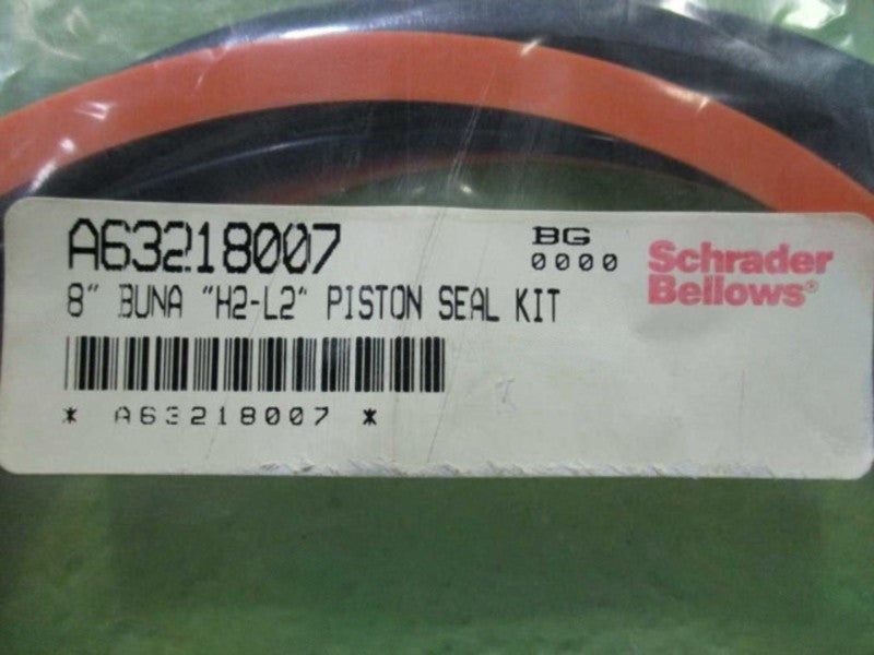 SCHRADER BELLOWS A63218007  8" BUNA PISTON SEAL KIT  NSMP
