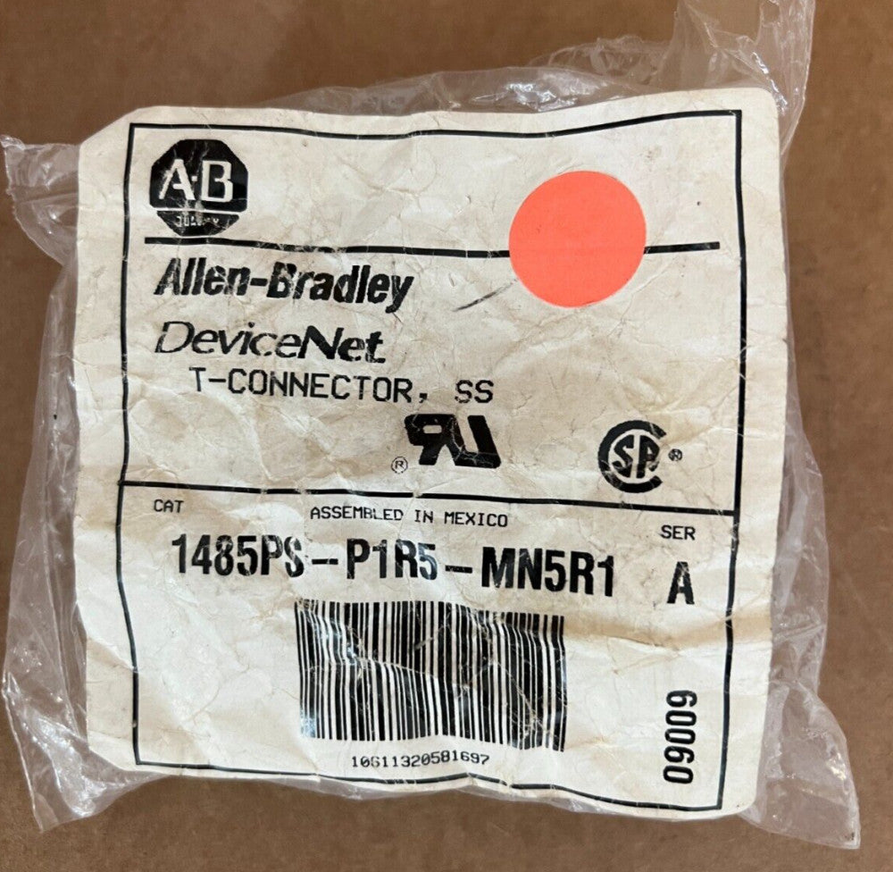 ALLEN BRADLEY, 1485PS-P1R5-MN5R1, SER A, DEVICENET, T-CONNECTOR SS, MAKE OFFER!