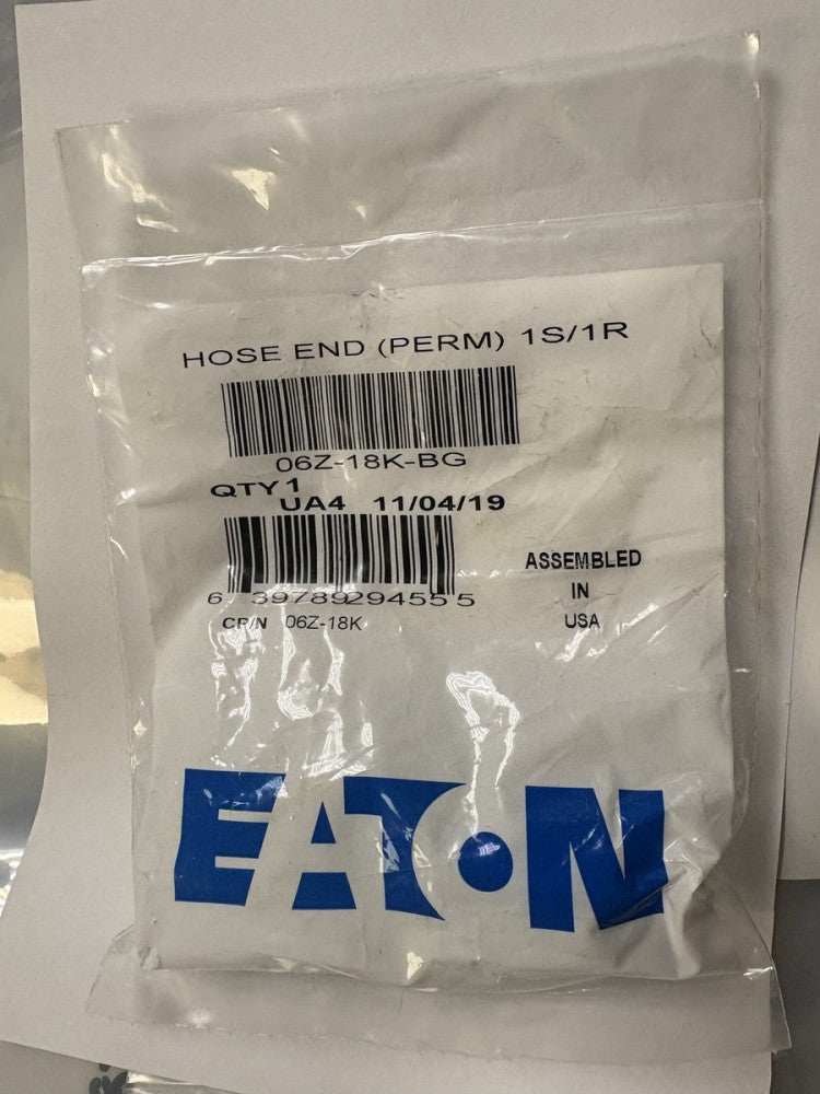 GENUINE EATON 06Z-18K-BG Weatherhead Z Series Crimp Hose Fittings Female Swivel