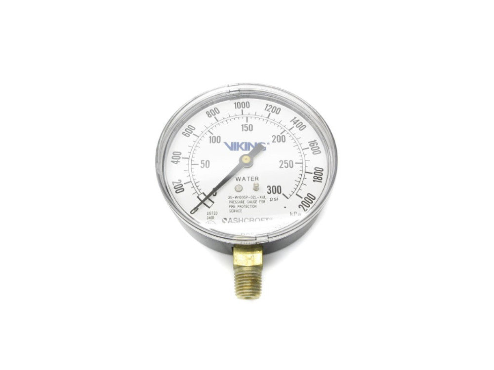 ASHCROFT 35-W1005P-02L-XUL-300 0-300PSI 0-2000 NSNP