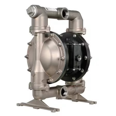 Aro Pd15a-Ass-Aaa Double Diaphragm Pump, Stainless Steel, Air Operated,