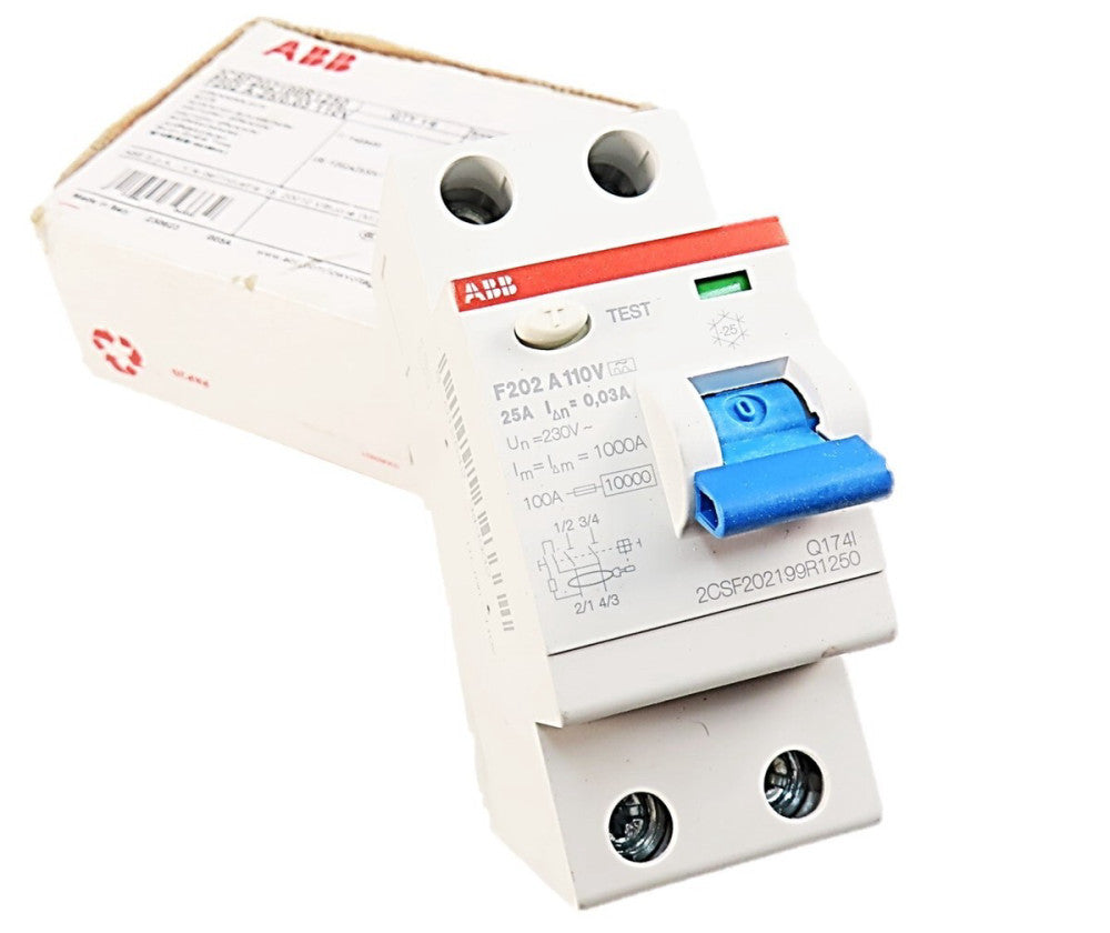ABB 2CSF202199R1250 25 Amp Circuit Breaker F202A-25/0.03 110V NEW IN BOX