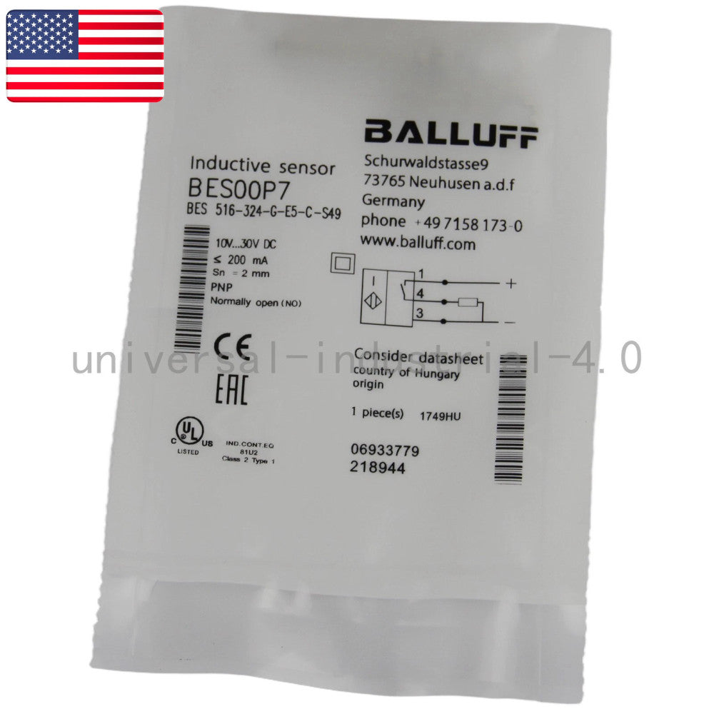 NEW For BALLUFF BES 516-324-G-E5-C-S49 Inductive Proximity Sensor - US Stock