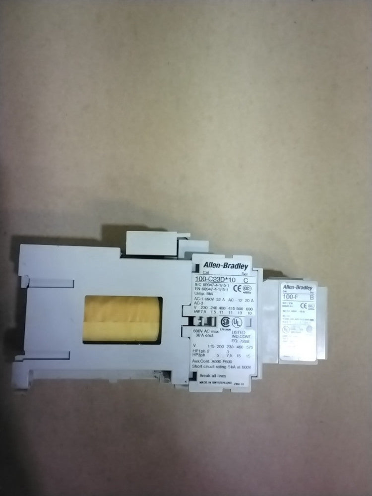 ALLEN BRADLEY 100-C23D*10 SER. C W/ 100-F SER B And 100-FSD250 SER A