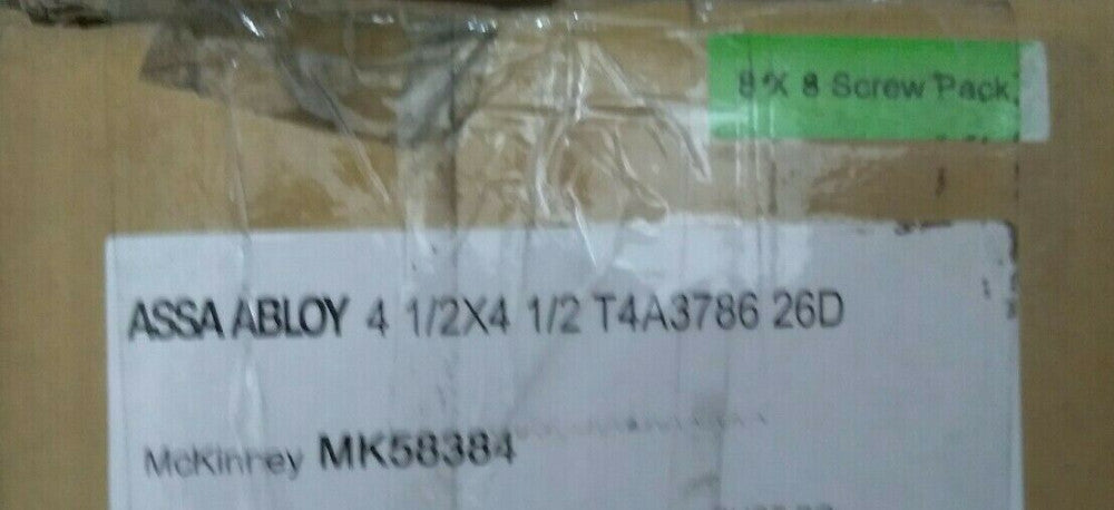 Mckinney Assa Abloy 3 Hinges 4 1/2 X 4 1/2 T4A3786 26D 5 Knuckle Ball Bearing
