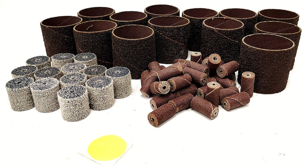 ASSORTED LOT OF ABRASIVE GRINDING WHEELS & DRUMS ****LOT OF 61****