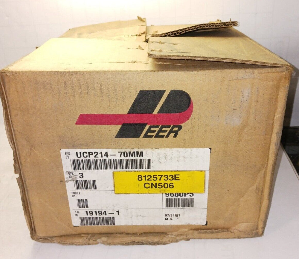 NEW PEER PILLOW BLOCK BALL BEARING UCP214-70MM