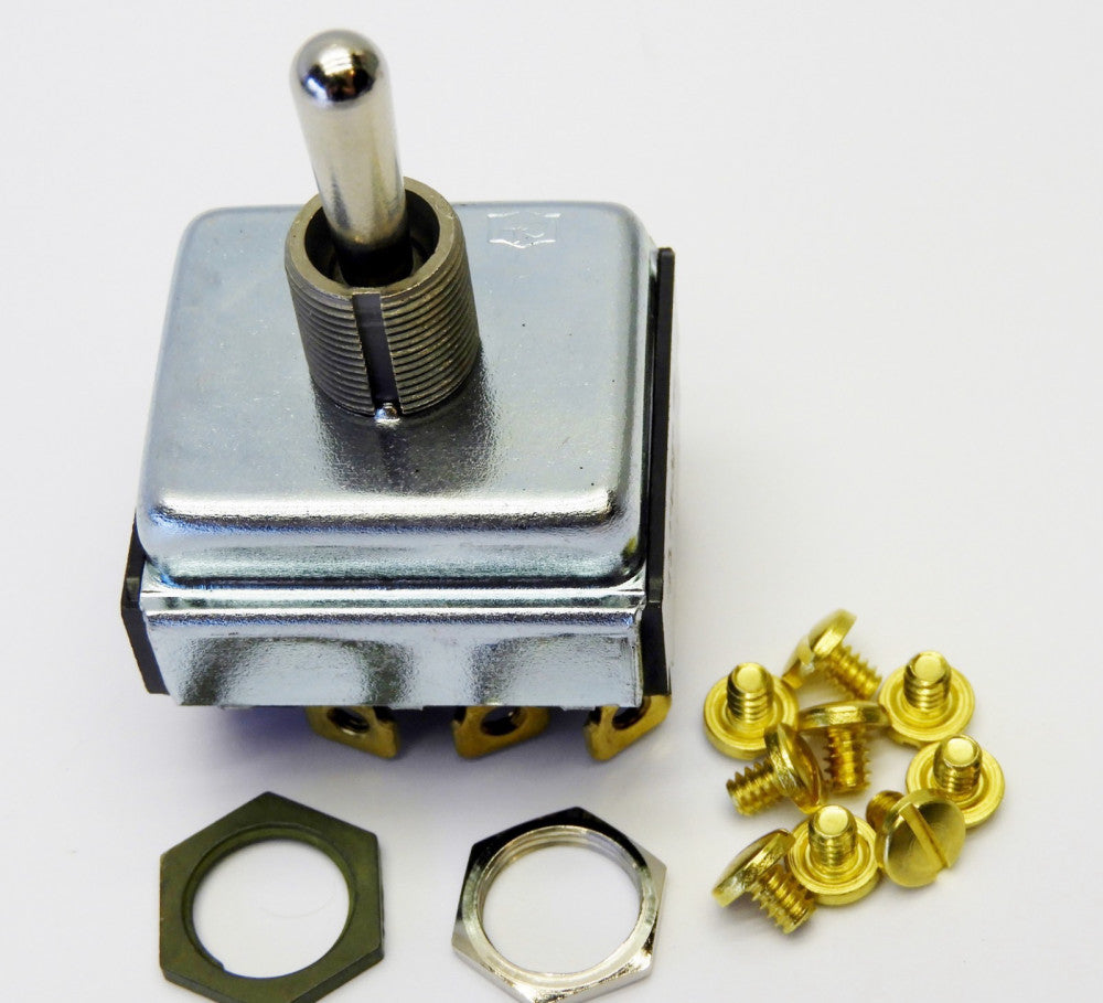 Cleveland 421056 Toggle Switch 10A/250V 20A/125V ON/OFF/ON, Center Off