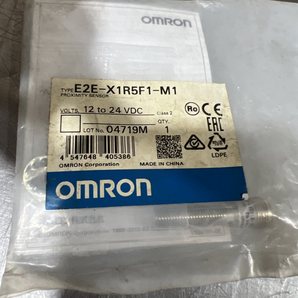 Omron E2e-X1r5f1-M1 E2ex1r5f1m1 Proximity Sensor Nos Surplus