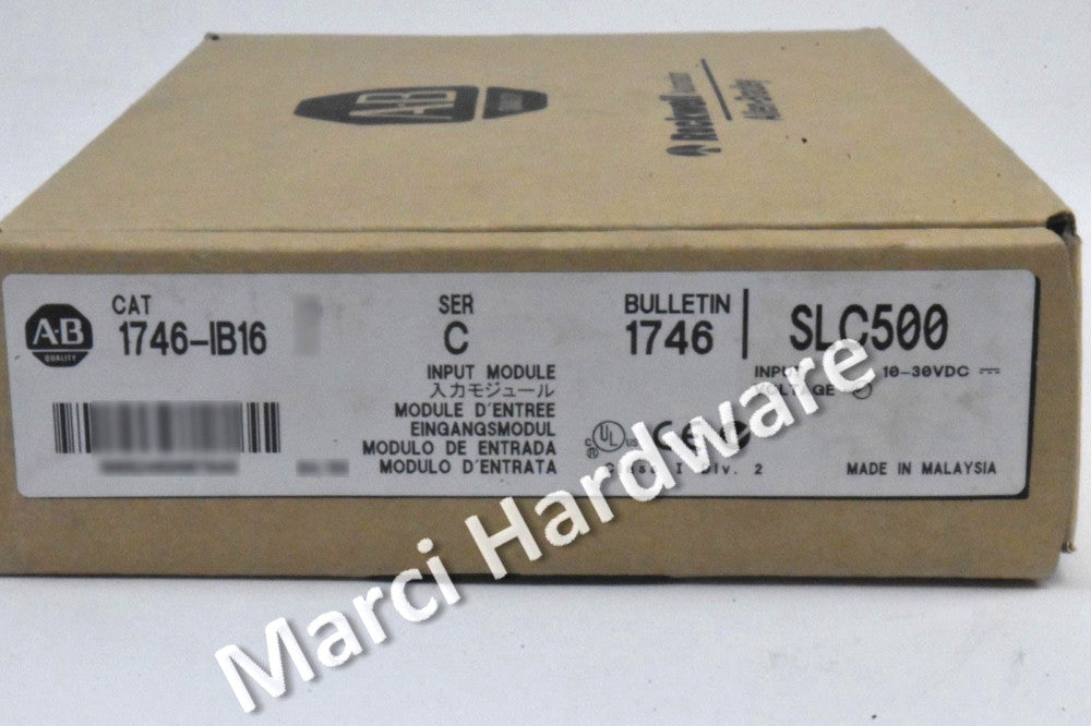 Surplus Allen Bradley 1746-IB16 /C SLC 500 16-Channel 10-30VDC Input Module