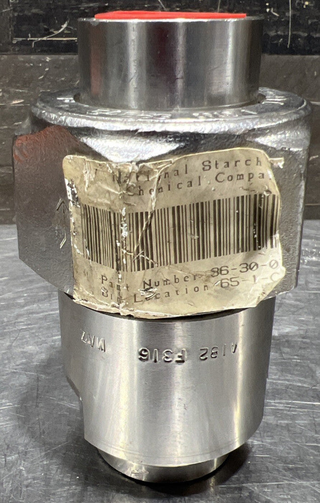 National Starch & Chemical Company Part 36-30-0 Flow Control Valve A182 F316 Nos