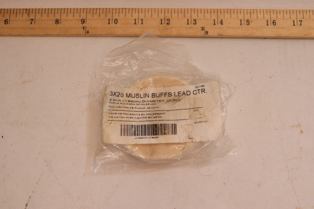Buffalo Lead-Centered Muslin Buff 3" x 28-Poly 101-1790