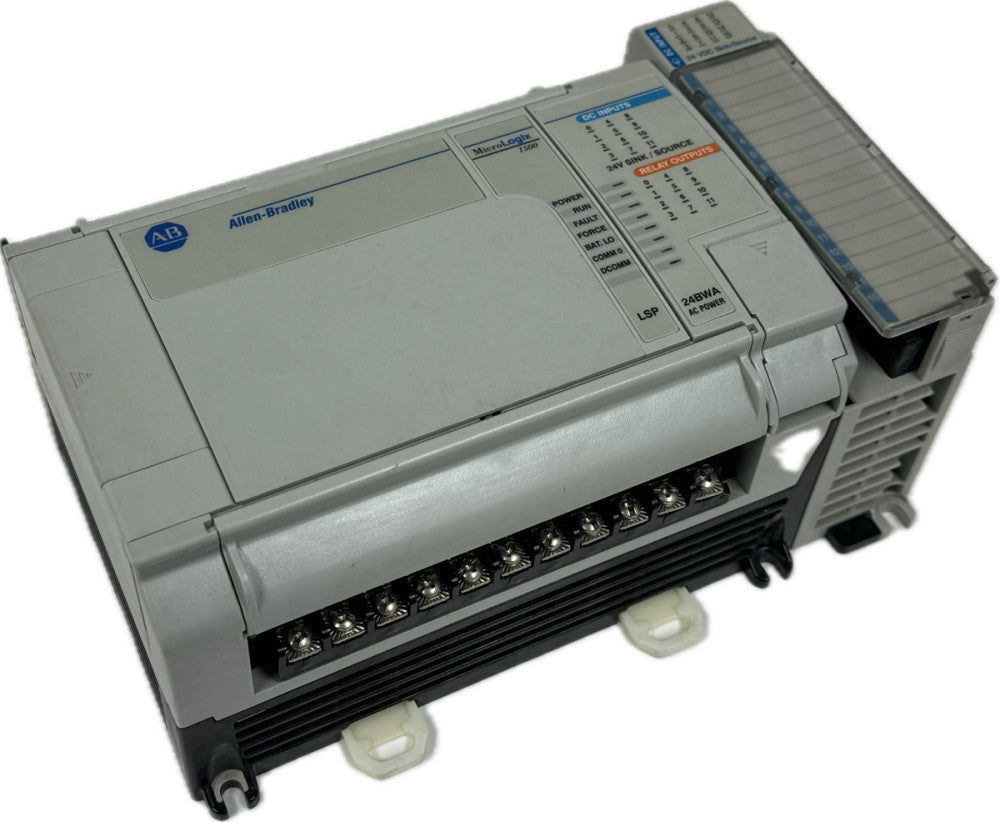 USED ALLEN BRADLEY 1764-24BWA MICROLOGIX BASE W/ 1764-LSP AND 1769-IQ16