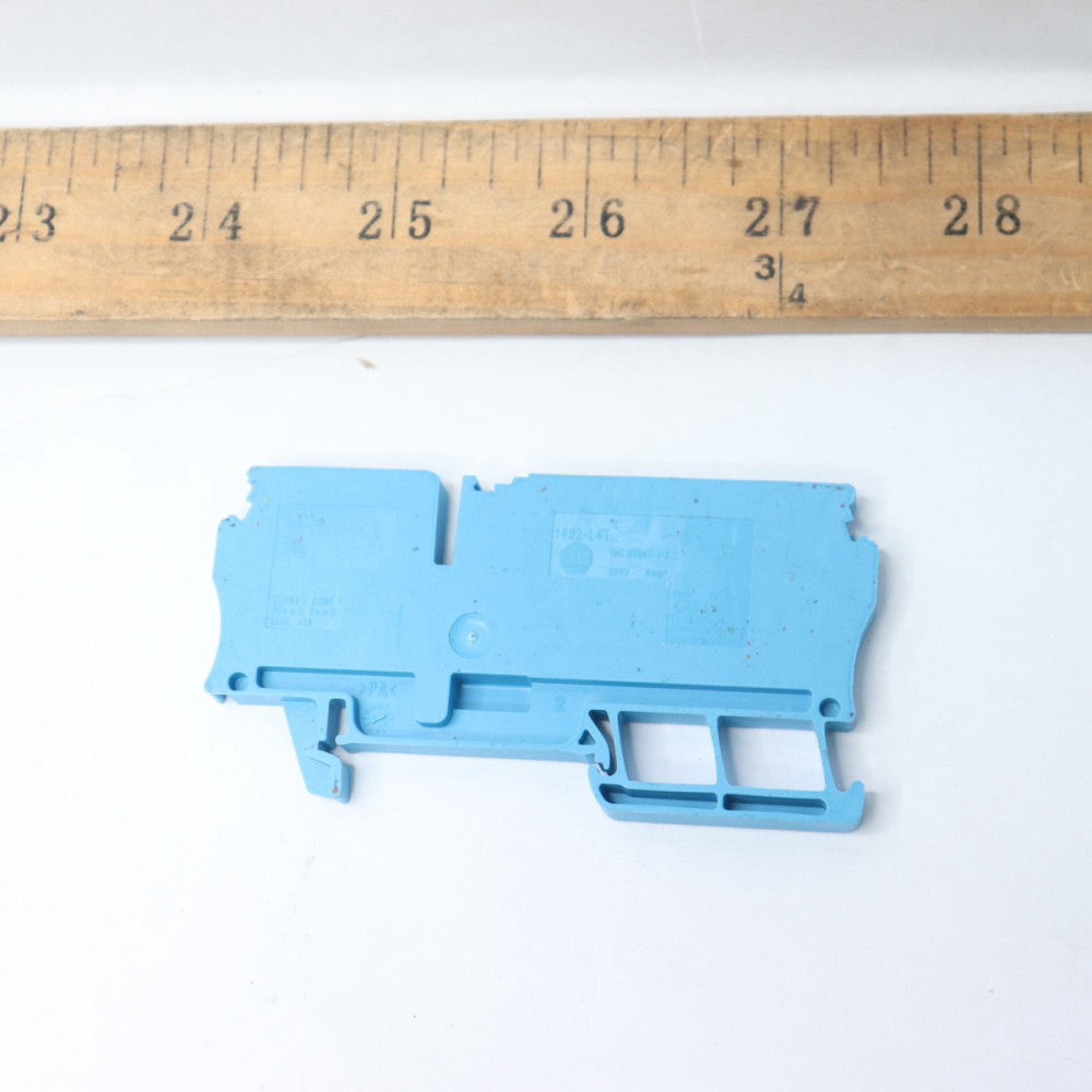  IEC Spring Clamp Terminal Block Blue 10 AWG  550V 28A 1492-L4T