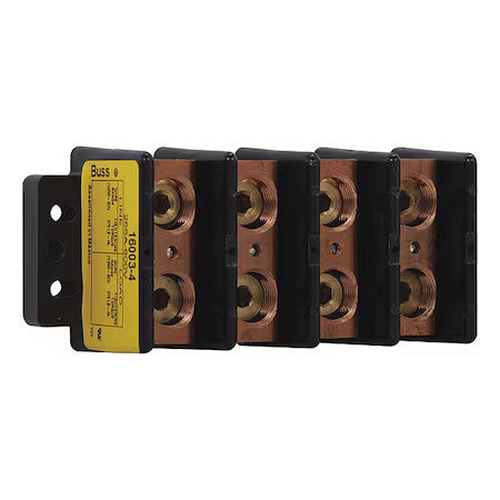 Eaton Bussmann 16003-4 Pwr Dist Block,255A,4P,6Awg-250 Mcm,600V