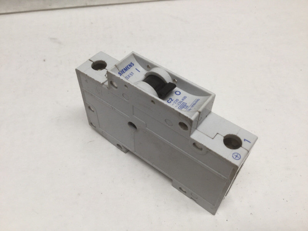 SIEMENS 5SX51 C2 Single Pole Circuit Breaker 