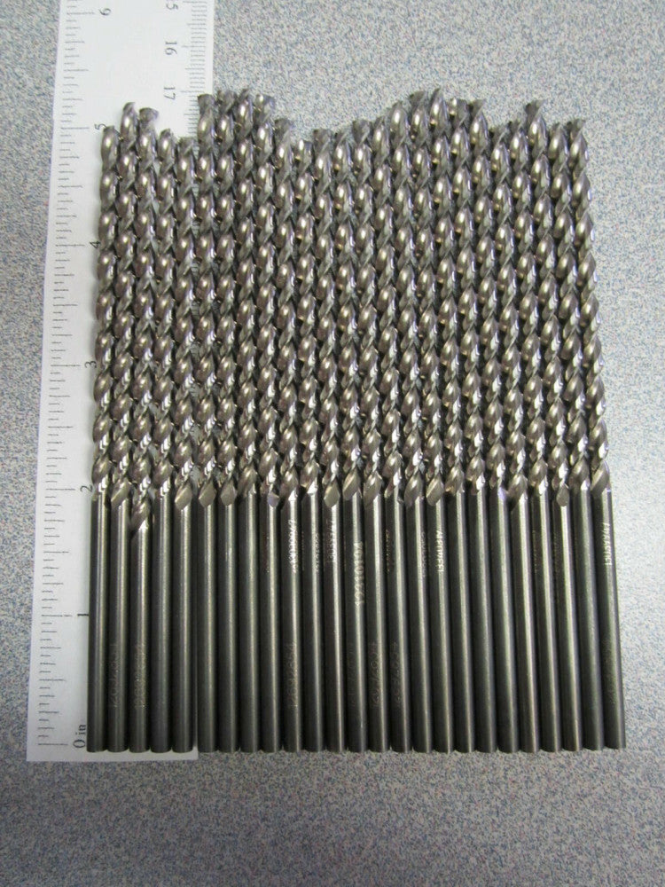 Black Oxide Twist Drill Bits 9/64" x Various Lengths - Lot of 24 