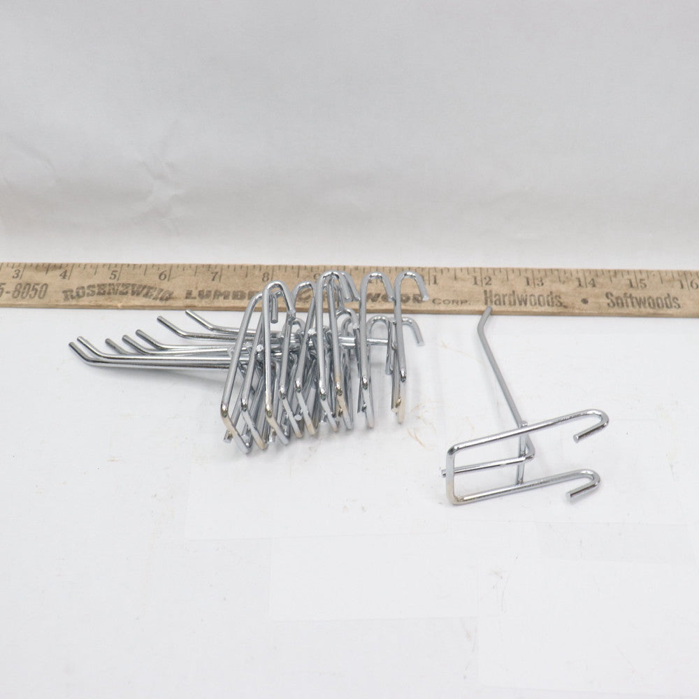 (12-Pk) Slatwall Wall Mount Euro Hooks Arm Retail Shop Display 4" 4085897161