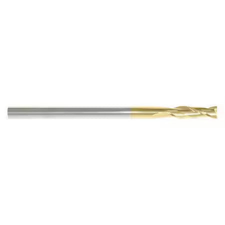 Zoro Select 216-001027 End Mill,1/4 In.2 Flutes,Tin