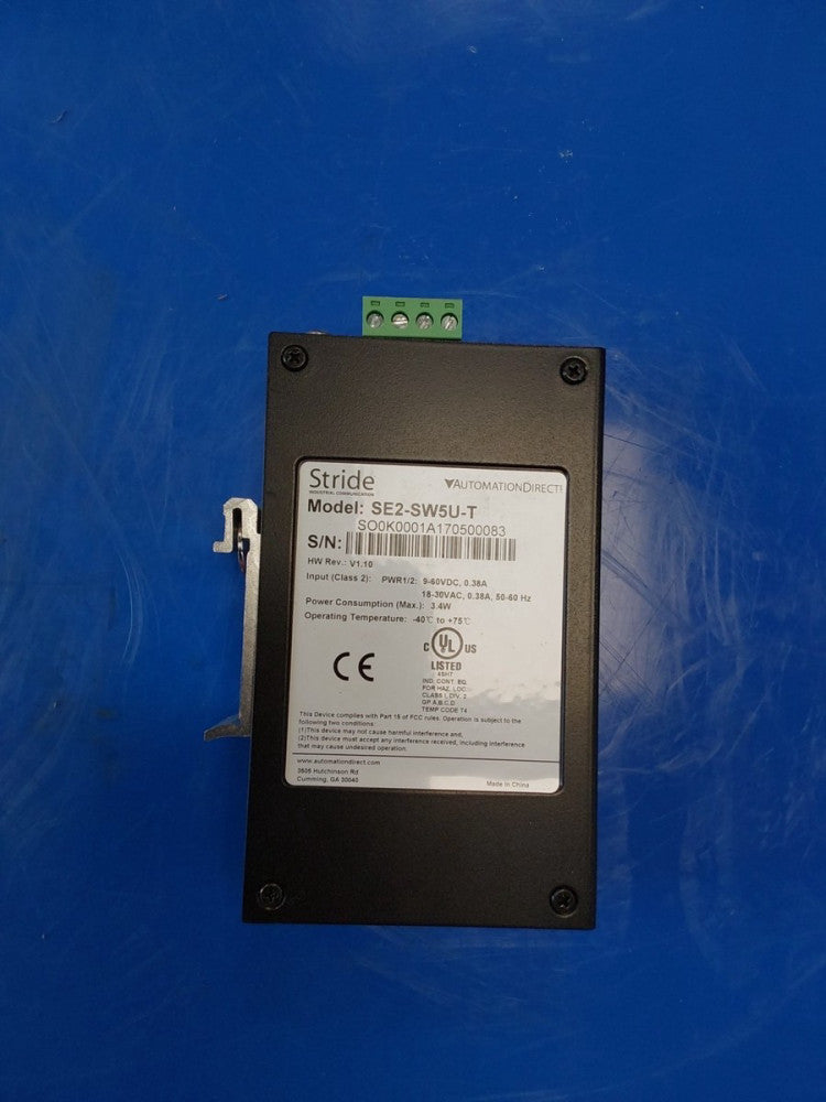 Automation Direct SE2-SW5U-T Stride Industrial 5 Port Ethernet Switch, New