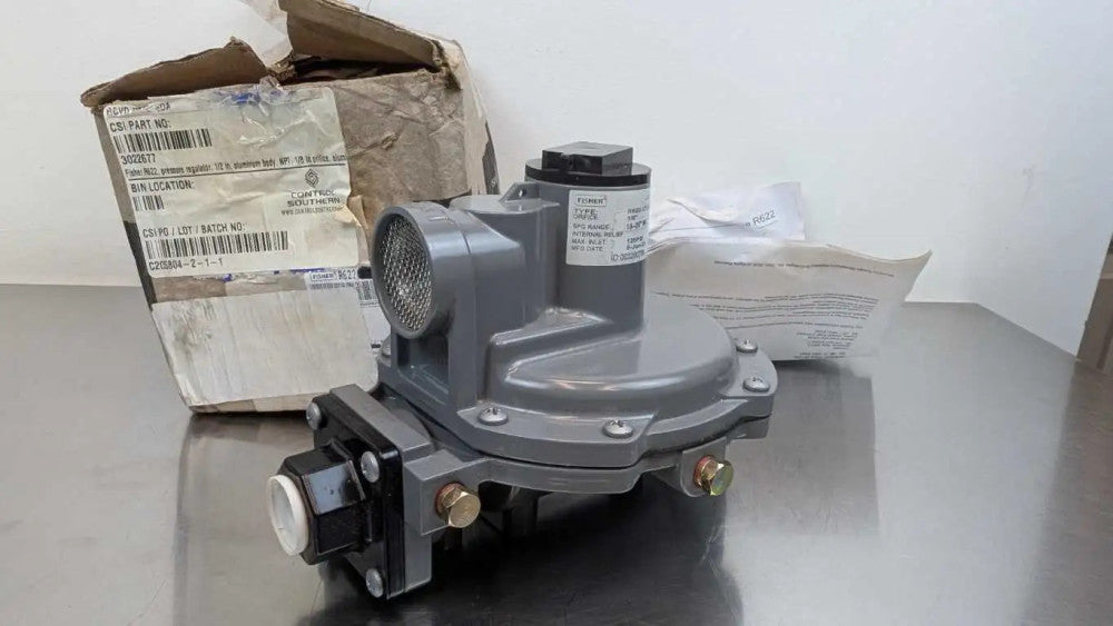 Fisher R622-1732-93103 Natural Gas Pressure Regulator 1/2"x1/2" NPT 125PSI