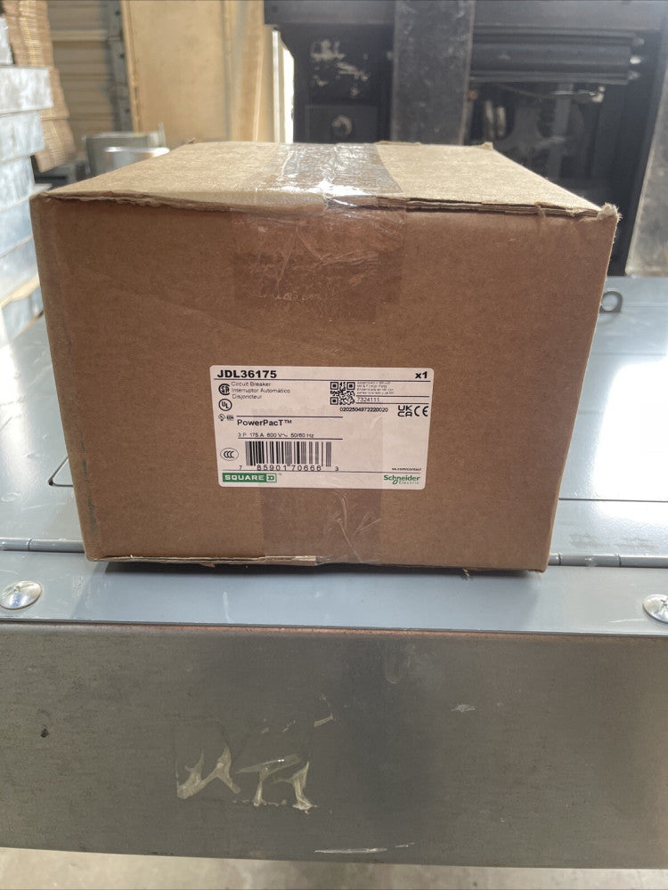 1) New! Square D JDL36175 Circuit Breaker,175A,3P,600VAC,JD 1MAZ6