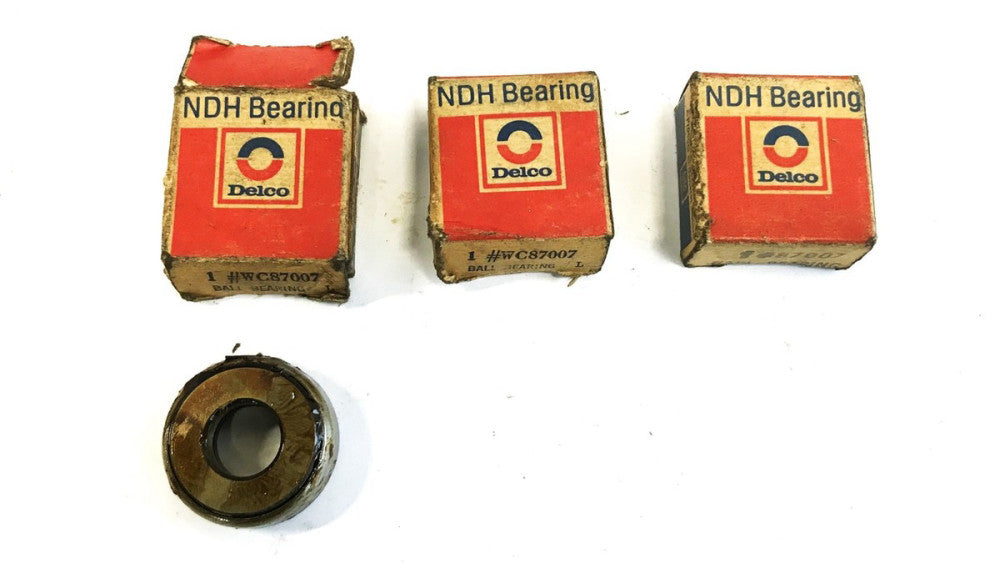 Delco NDH Ball Bearing WC87007 [Lot of 3] NOS