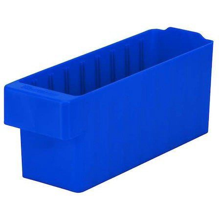 Akro-Mils 31142Blu Drawer Storage Bin, Plastic, Blue, 4 5/8 In H, 3 3/4 In W,