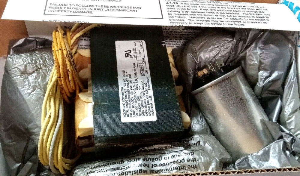 NEW HOLOPHANE BALLAST REPLACEMENT / REBUILD KIT  RBK175MHMTB