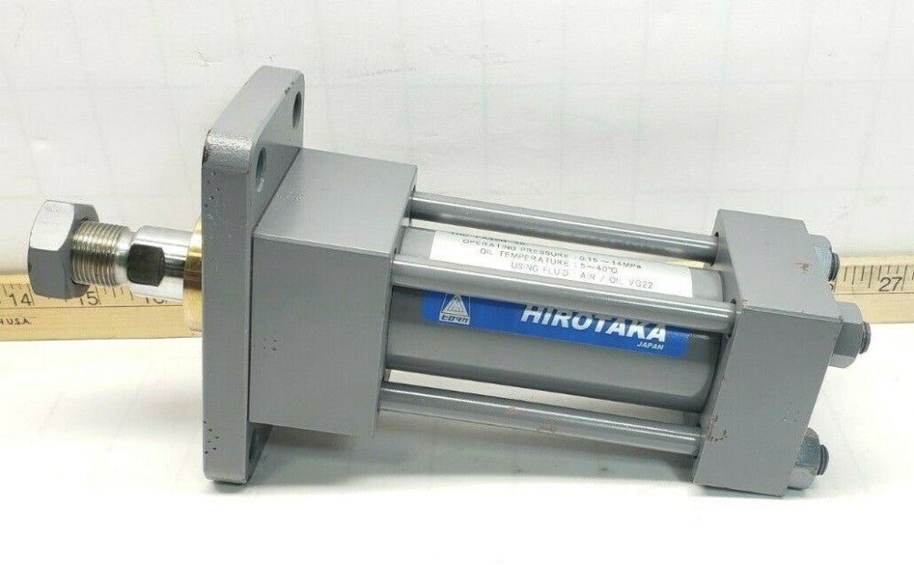New Hirotaka Hydraulic Cylinder 0.15-14 MPa 1-1/2" BORE X 4" STROKE THC-FA40N-35