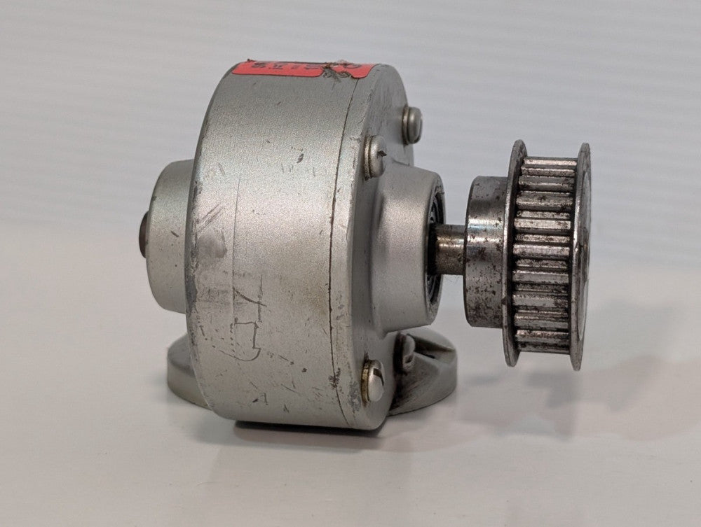 Unbranded Right-Angle Gearbox w/ Timing Pulley, Pedestal Mount, 2.5in Flange