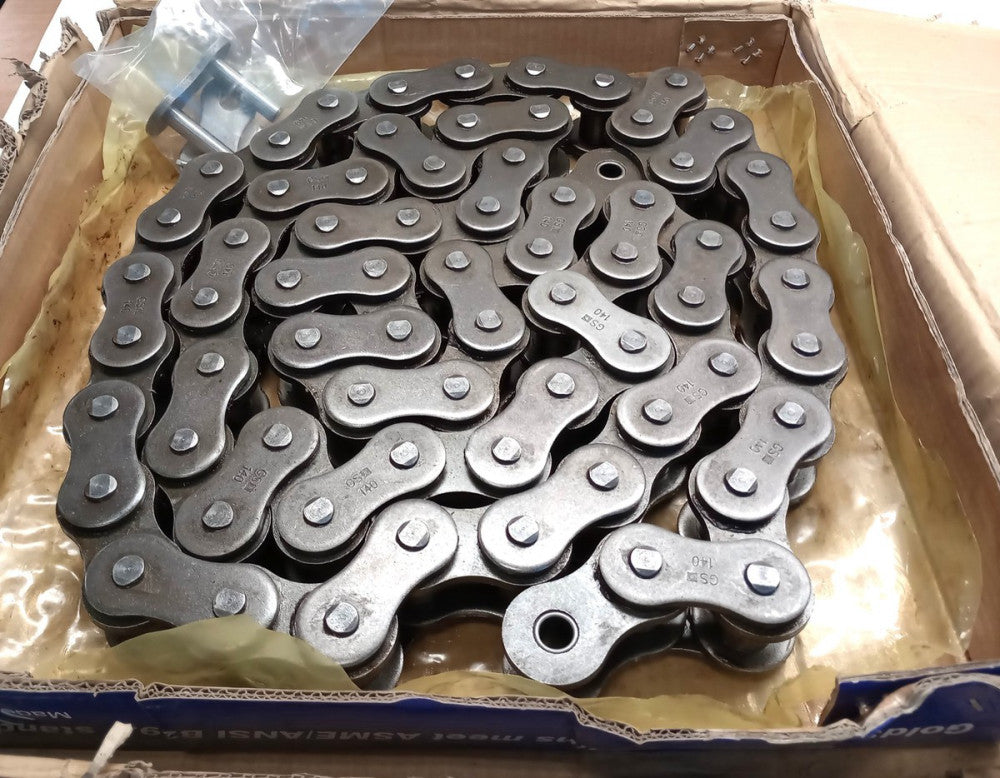 Goldspec GS140A1 X 10FT Roller Chain GS140 RIV With Connecting Link GS140A110FT