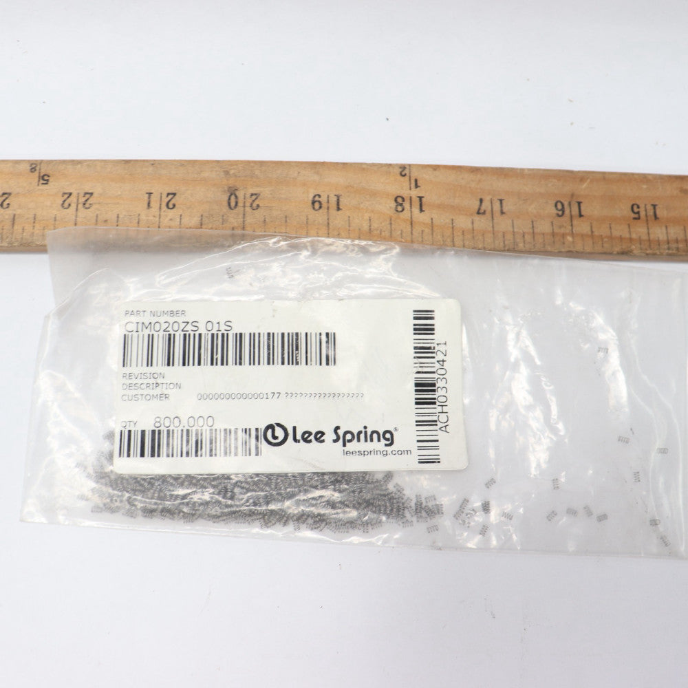 (800-Pk) Lee Spring Helical Compression Spring 0.0710" OD CIM020ZS 01S