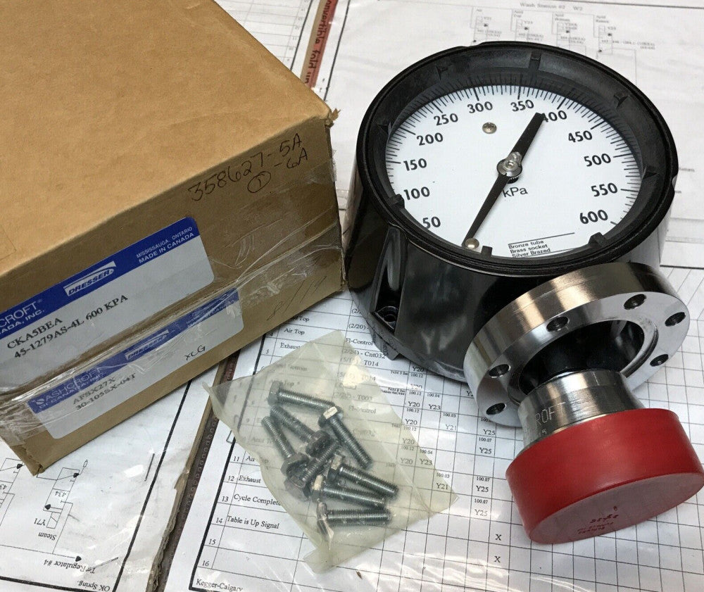 Ashcroft 45-1279AS-4L 600kPa Pressure Gauge with S/S Diaphragm Seal