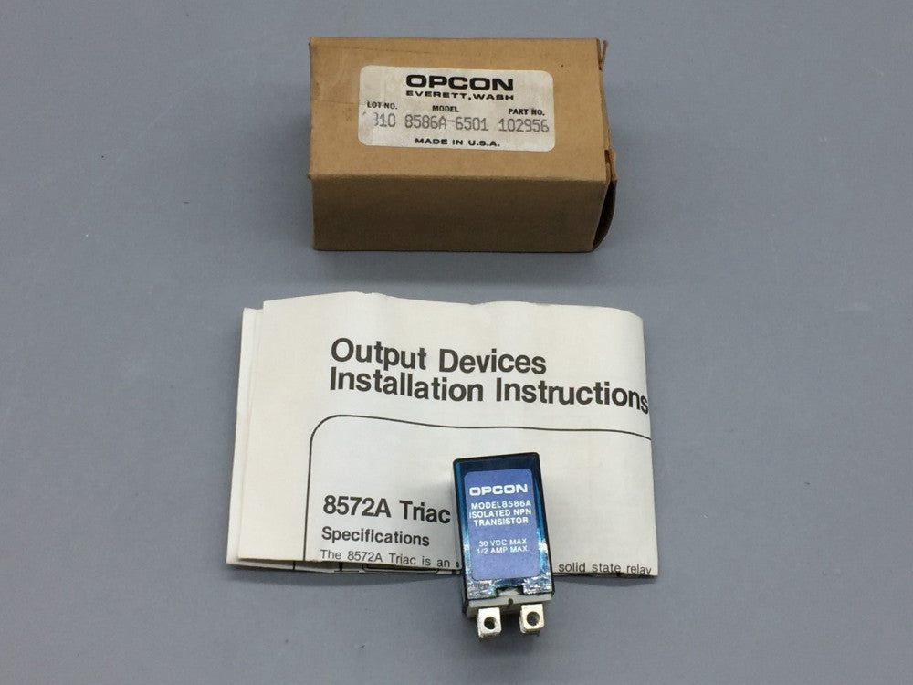 OPCON 8586A-6501 OUTPUT MODULE TRANSISTOR  30VDC 