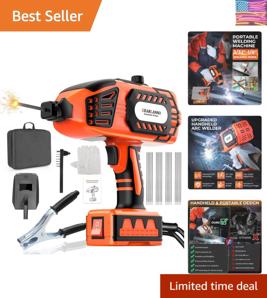 Portable IGBT Inverter Welding Machine, 110V 120Amp, Lightweight & Compact