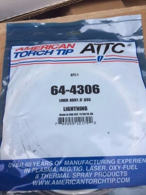 64-4306 American Torch Tip ATTC Liner Assy. Lightening (NEW)