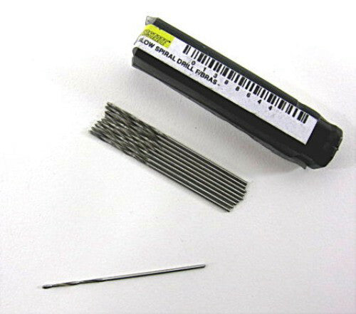 5/8" x 1-1/2" OAL No. 64 Slow Spiral Drill Bits - 10 Pieces