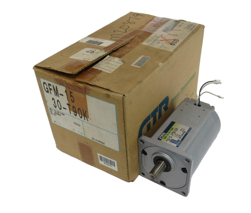 NEW GTR GFM-15-30-T90K GEAR MOTOR 1:30 200V GFM1530T90K